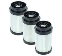 vhbw 3x Filtro compatible con Kärcher VC 6, VC 7 aspiradora - filtro Hepa negro blanco