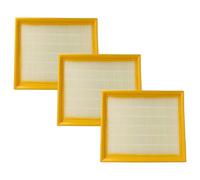 vhbw 3x Filtro compatible con Lidl Parkside Performance PPWD 30 B2 aspiradora - filtro Hepa amarillo blanco