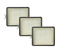 vhbw 3x Filtro compatible con Lux Intelligence Serie S115 aspiradora - filtro salida del motor HEPA gris blanco