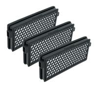 vhbw 3x Filtro compatible con Miele Complete C3 Brilliant EcoLine Plus aspiradora - filtro HEPA de carbón activo negro/blanco