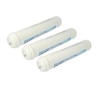 vhbw 3x Filtro de agua, cartucho de filtro compatible con Siemens KA58NA10/07, KA58NA40/01, KA58NA40/02, KA58NA40/03 frigoríficos Side-by-Side
