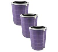 vhbw 3x filtro de aire compatible con Pro Breeze PB-P07 purificador - Filtro combi prefiltro + HEPA(H13) + carbón activo + iones de plata