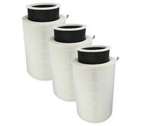 vhbw 3x filtro de aire compatible con Xiaomi Mi Air Purifier 3H purificador - Filtro combi prefiltro + HEPA + carbón activo