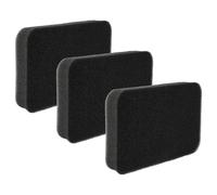 vhbw 3x Filtro de aspiradora compatible con Rowenta Compact Force Cyclonic RO7834, RO7837, RO783411/410 - Filtro de espuma negro