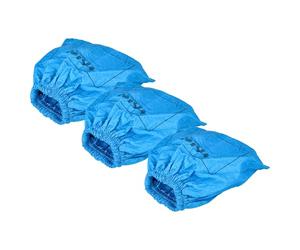 vhbw 3x filtro de tela compatible con PowerPlus POWX3000, POWX3013 aspiradora, aspirador húmedo/seco - Bolsa tejido, lavable azul