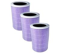 vhbw 3x Filtro HEPA compatible con Xiaomi Mi Air Purifier Pro purificador aire - Filtro de repuesto con filtro carbón activado, antibacteriano