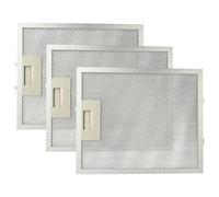 vhbw 3x Filtro metálico de grasa compatible con AEG Electrolux DK 9690 M, DK 9990, DK 9690 M2F, HC 5690 campana extractora - 27,7 x 23 x 0,9cm metal