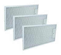 vhbw 3x Filtro metálico de grasa compatible con Bosch DHI955FAU, DHI955FAU1, DHI955F4, DHI955F5, DHI955F2, DHI955F3 campana extractora metal