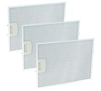 vhbw 3x Filtro metálico de grasa compatible con Bosch DKE945G/02, DKE945G/01, DKE945F/01, DKE945EGB/01, DKE945EAU/01 campana extractora metal