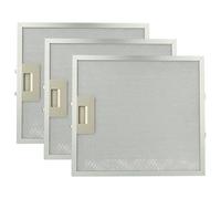 vhbw 3x Filtro metálico de grasa compatible con Whirlpool AKR 886 GY 857888601902 campana extractora - 30,7 x 27,8 x 0,85cm metal