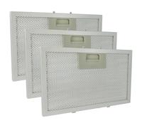 vhbw 3x Filtro metálico de grasa reemplaza Klarstein 10034877 para campana extractora aluminio, carbón activo