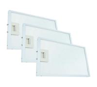 vhbw 3x Filtro metálico de grasa reemplaza Whirlpool 481945858783, 480122102168, 481248058344 para campana extractora - 30,4 x 26,8 x 1,2cm metal