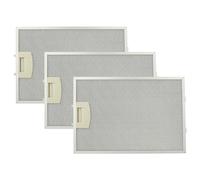 vhbw 3x filtro metálicos de grasa compatible con Siemens LC95050/01, LC95050(00), LC95070/01, LC95070(00) campana extractora, metal