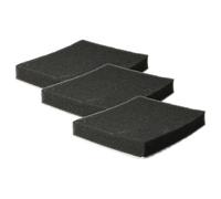vhbw 3x Filtro micro higiénico compatible con Samsung VCC4360H3R/XEF, VCC4360H3W/BOL aspiradora - Filtro de aire negro blanco