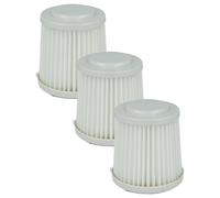 vhbw 3x Filtro plisado compatible con Black & Decker Dustbuster Flexi 12 V, 10,8V, PAD1200, 18 V, PD1080, PD1202N, PD1200 aspiradora - Filtro