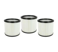 vhbw 3x Filtro plisado compatible con Lavor Nilo, GNX 22, GNX 32 Nilo, GN 22, GSA 300, GN 32, Pondy aspiradora - Filtro, cartucho