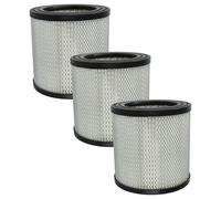 vhbw 3x Filtro plisado compatible con Scheppach NTS30 Premium aspiradora - Filtro, cartucho