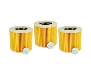 vhbw 3x Filtro plisado compatible con Stanley SXVC20XTE, SXVC20PTE, SXVC220PE, SXVC20PE, SXVC20 aspiradora en seco y húmedo - Filtro, cartucho
