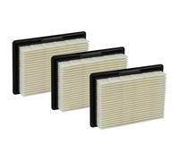 vhbw 3x Filtro plisado plano compatible con Bosch EasyVac 12 3 603 CD0 000