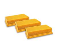 vhbw 3x Filtro plisado plano compatible con Kärcher NT 55/1 Tact/Te/M, NT 561 Eco/Te/M, NT 611 Eco/Te/M, NT 611 MFW aspiradora - Elemento filtrante