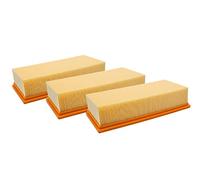 vhbw 3x Filtro plisado plano compatible con Kärcher NT 65/2 Eco Tc