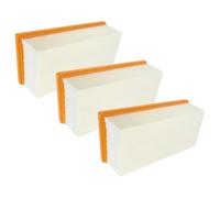vhbw 3x Filtro plisado plano reemplaza Kärcher 6.904-284.0 | para aspiradora industrial, seco y húmedo - Elemento filtrante