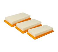 vhbw 3x filtro protector motor compatible con Kärcher DS-5500 | DS 5800, DS-5600, DS5500, DS5600, DS 5600, DS 5200, DS 6, DS 6.000 aspiradoras