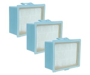 vhbw 3x Filtro reemplaza Bosch/Siemens 579546, 00577148, BBZ159HF, 17001131, GS 20, F1C3X para aspiradora - filtro Hepa azul blanco