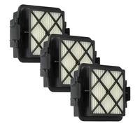 vhbw 3x Filtro reemplaza Kärcher 2.863-240.0 para aspiradora - filtro Hepa negro blanco