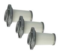 vhbw 3x filtro separador compatible con Rowenta X-Force Flex 8.60 Allergy RH9678WO aspiradora - Filtro de repuesto, lavable gris blanco