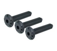 vhbw 3x Pata niveladora reemplaza Teka 436693, 426486 para lavavajillas - Pies de 11 cm, negro