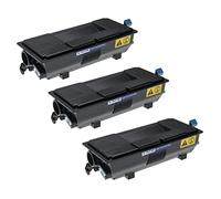 vhbw 3X Tóner Compatible con Kyocera ECOSYS P 3145 dn, 3150 dn, 3060 dn Impresora - Cartuchos de tóner compatibles + Caja residuos de tóner, Negro