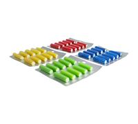 vhbw 40x barrita aromática para aspiradora por ej. Compatible con Miele, Vorwerk, Bosch - Sticks desodorantes, Bosque, Rosa, océano, limón