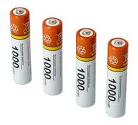 vhbw 4X batería AAA Micro Compatible con V-Tech DM1211, DM1111 teléfono Fijo o inalámbrico (1000 mAh, 1,2 V, NiMH)