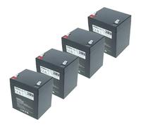 vhbw 4X batería Compatible con APC Smart-UPS RT SURTD5000XLI, XL SUM48RMXLBP2U Altavoces, Cajas acústicas (6 Ah, 12,8 V, LiFePO4)