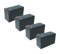 vhbw 4X Batería de a Bordo Compatible con ABUS Terxon SX AZ4000 Sistema de Alarma (6 Ah, 12 V, AGM), 15,2 x 10 x 6,6 cm