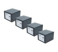 vhbw 4X Batería de a Bordo Compatible con cortacésped Caravana, Barco, Autocaravana (6 Ah, 12 V, AGM), 10,8 x 9,1 x 7,2 cm