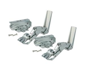 vhbw 4x bisagra de puerta compatible con Bosch KIV28A51, KIS86AF30, KIS87AF30. 4, KIV32A40GB, KIS86AFE0 nevera - Kit de reparación