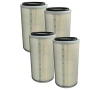 vhbw 4x Cartucho de filtro compatible con SBC 560, 990, 350, 500, 420 cabina chorro de arena - Filtro de papel con cesta de malla