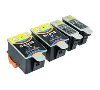 vhbw 4X Cartuchos de Tinta Compatible con Samsung All-in-One CJX-2000, CJX-2000FW, CJX-1050, CJX-1050W, CJX-1000 Impresora con Chip (Compatible)