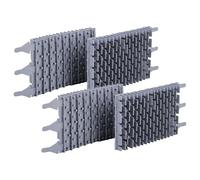 vhbw 4x cepillo compatible con Zodiac Vortex Serie robot | aspirador de piscina - De caucho, 23,9 x 12,8 x 4 cm