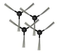 vhbw 4X Cepillo Lateral Compatible con Hoover RBC011, RBC006, RBC012, RBC003 011, RBC003 Robot Aspirador - Set cepillos, Gris/Negro