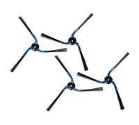 vhbw 4X Cepillo Lateral Compatible con Samsung Navibot SR8850, SR8855, SR8857, SR8875 Robot Aspirador - Set cepillos, Izquierda/Derecha, Negro/Azul