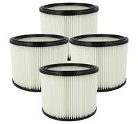 vhbw 4x Elemento filtrante compatible con Nilfisk Aero 21B 0L BP36V aspiradora seco/mojado