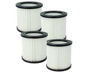 vhbw 4x Elemento filtrante compatible con Nilfisk Buddy II 12, II 12 Car Cleaner aspiradora seco/mojado