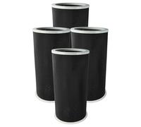 vhbw 4x Filtro carbón activo compatible con Xiaomi Mi Air Purifier Pro, S1 purificadores de aire - Filtro de aire negro gris