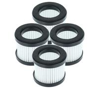 vhbw 4x Filtro compatible con Kärcher CVH 2 Premium, 2-4, 3 Plus, 2, 3 aspiradora - Filtro HEPA negro blanco