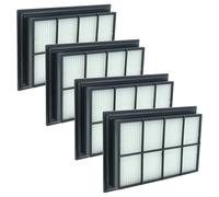 vhbw 4x Filtro compatible con Kärcher SV1802, SV1902, SV7 aspiradora - filtro Hepa negro blanco