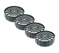 vhbw 4x Filtro compatible con Kärcher T10/1, T 10/1 Adv HEPA, T 10/1 Adv aspiradora - filtro Hepa negro blanco