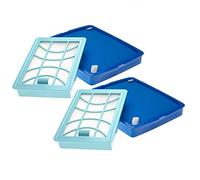 vhbw 4x Filtro compatible con Philips PowerPro Expert FC9747/09, FC9747 aspiradora - filtro aire salida, filtro de entrada
